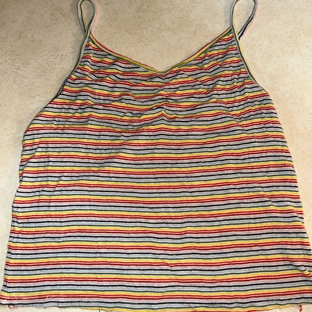 American Eagle Striped Multicolor Women's Top